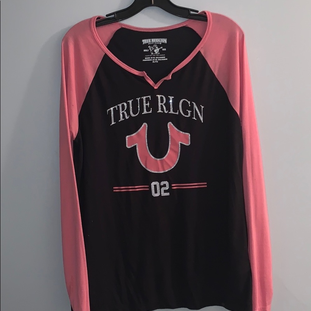 Women’s True Religion Baseball Long sleeve T